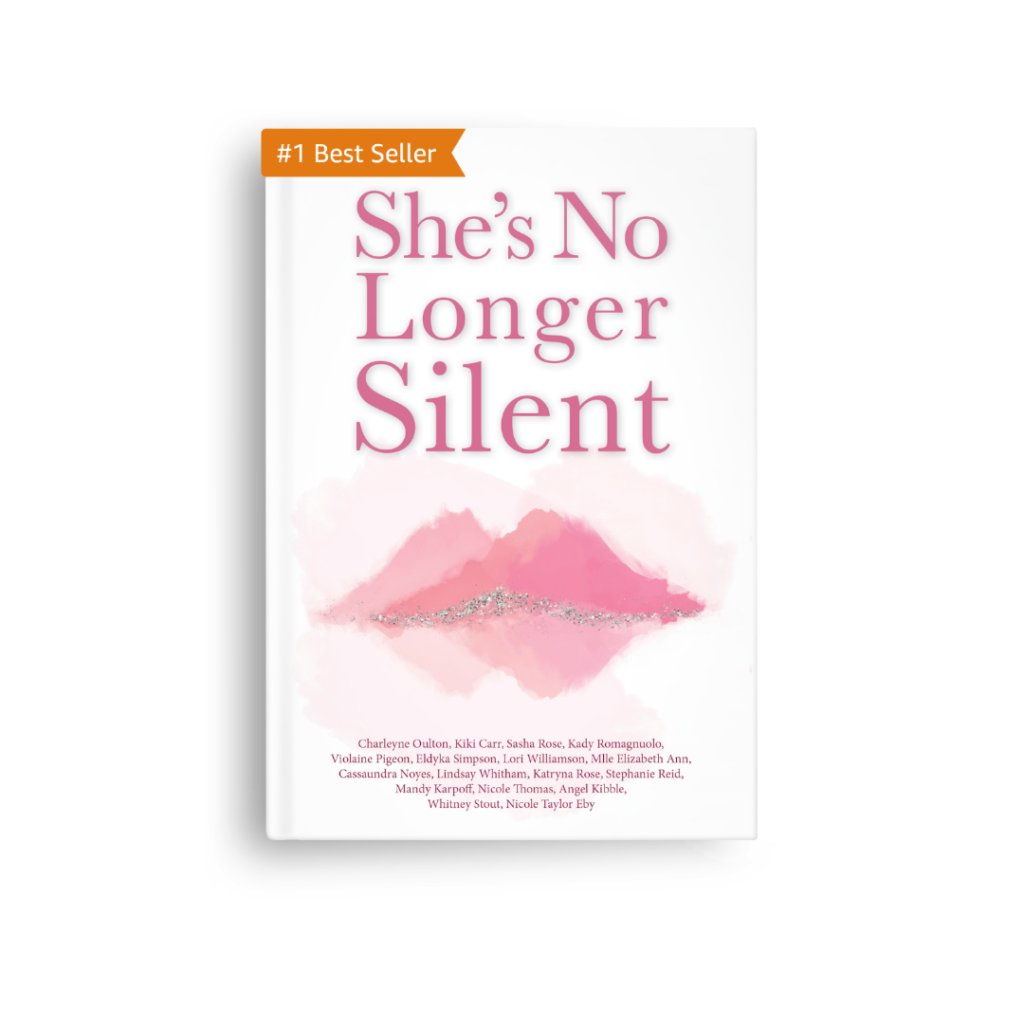 She's No Longer Silent book cover with bestseller tag