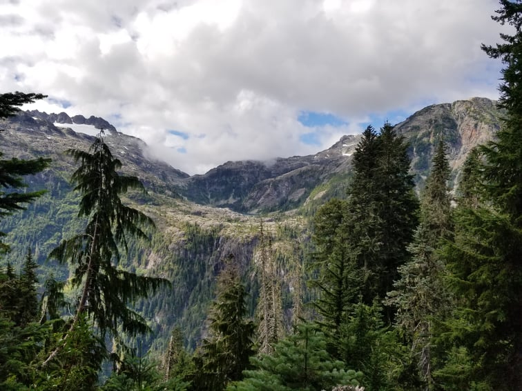 View of Della Lake from the Love Lake trail